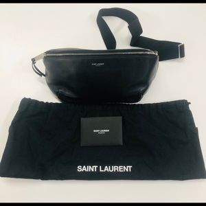 Saint Laurent logo-print belt bag
